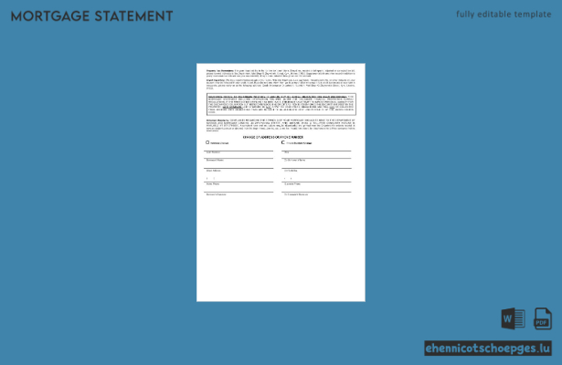 Ukrainischer OTP-Bankhypothekenauszug im Word- und PDF-Format – 3 Beispielvorschau